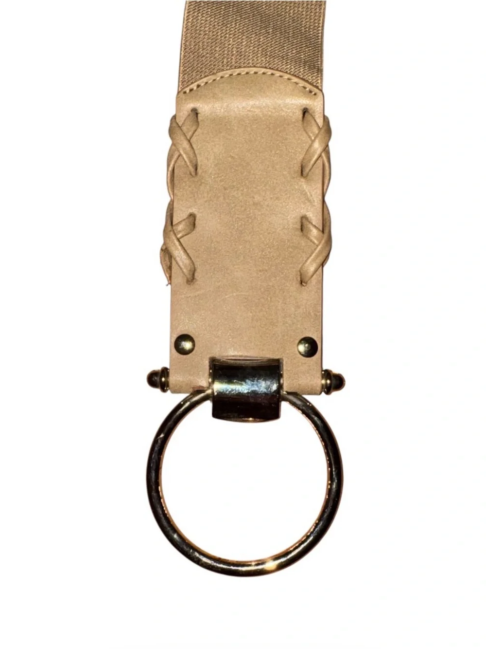 Wide waist stretch belt
